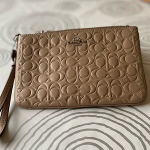 Coach leather pouch
